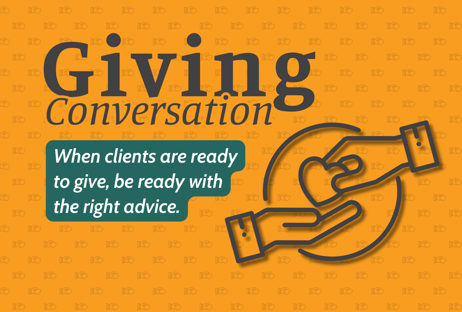 How to Start the Charitable Giving Conversation